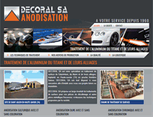 Tablet Screenshot of decoral-aluminium.fr